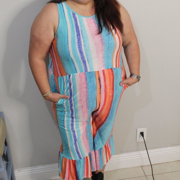 COPY - Multi Color Women's Jumpsuit - Bold & Vi… - Picture 12 of 15